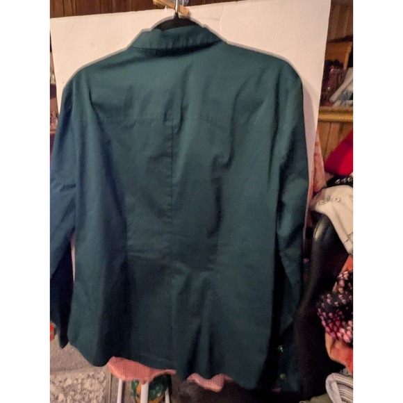 7th Avenue Design Studio‎ New York &Co. Long Sleeves Dress Shirt Dark Green - Picture 4 of 5
